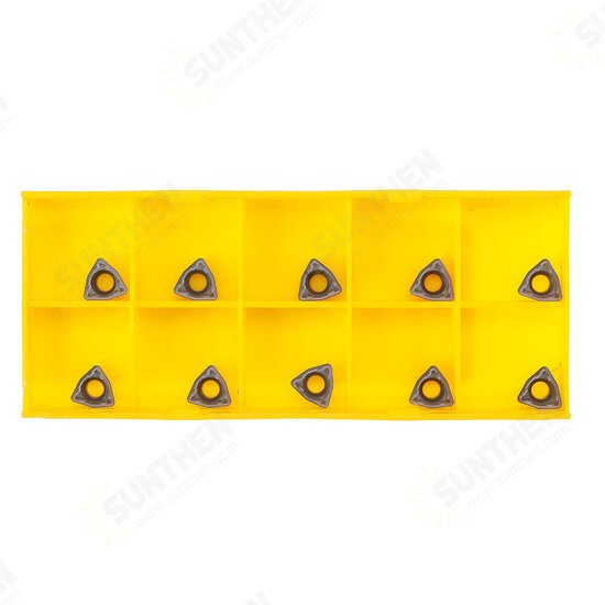 10Pcs Carbide Square Or Triangle Blade U-shaped Deep Hole Drill Blade Violent Drill Blade for Lathe