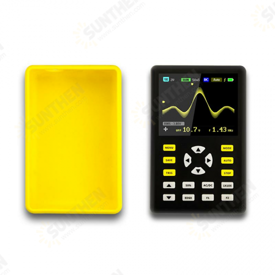 ADS5012H Digital 2.4inch TFT Screen Anti-burn Oscilloscope 500MS/s Sampling Rate 100MHz Analog Bandwidth with Waveform Storage and 3000mah Battery