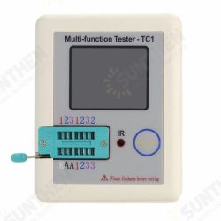 LCR-TC1 1.8inch Colorful Display Multifunctional TFT Backlight Transistor Tester for Diode Triode Capacitor Resistor Transistor LCR ESR NPN PNP MOSFET