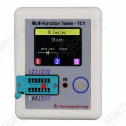 LCR-TC1 1.8inch Colorful Display Multifunctional TFT Backlight Transistor Tester for Diode Triode Capacitor Resistor Transistor LCR ESR NPN PNP MOSFET