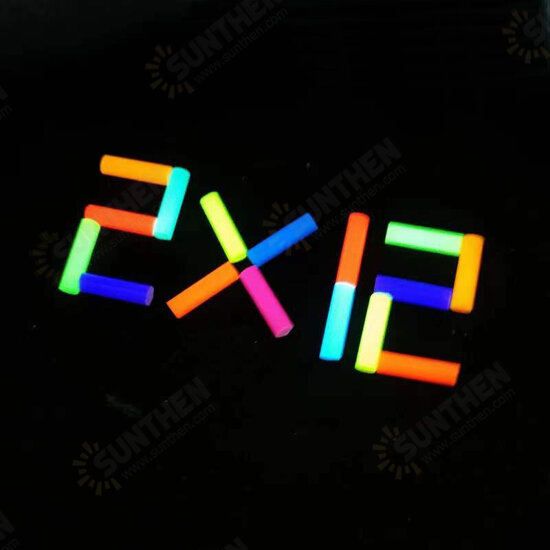 8pcs Luminous Tube Self-luminous Gadgets Strip 2*12mm 1.5*6mm Glow Gadgets For Astrolux MF01X WP4 Flashlight EDC Tools Decoration