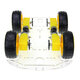 DIY 4WD Double-Deck Smart Robot Car Chassis Kits with Speed Encoder