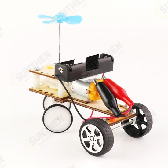 DIY Educational Mechanical Obstacle Avoidance Car Scientific Invention Toys