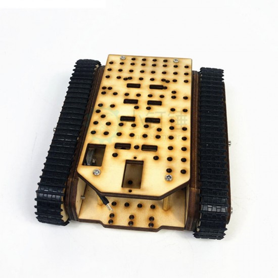 SN8600 DIY Wooden Tank Assembled Robot Kit