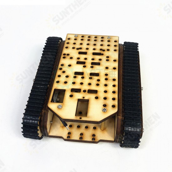 SN8600 DIY Wooden Tank Assembled Robot Kit