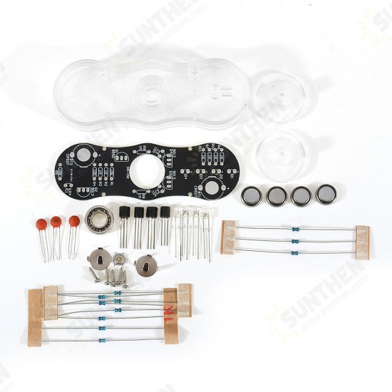 10pcs DIY Electronic POV Rotate Fingertip Gyro Soldering Kit Colorful LED Electronic Training Part