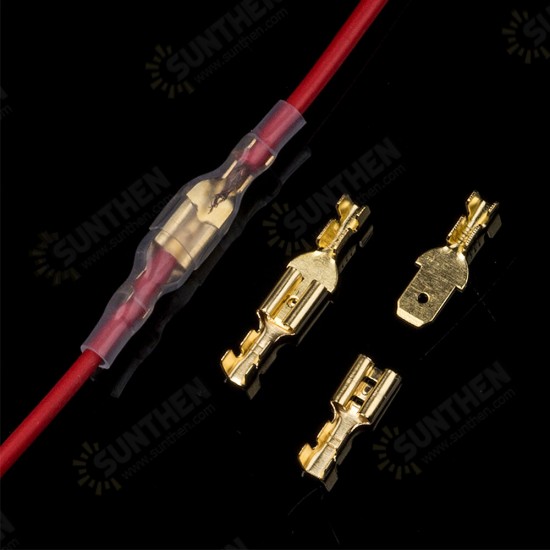 135/270/315PCS Box Insulated Male Female Wire Connector 2.8/4.8/6.3MM Golden Electrical Crimp Terminals Termin Spade Connectors Assorted Kit