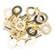 150/300/540 PCS M3/M4/M5/M6/M8/M10 Ring Lugs Eyes Copper Crimp Terminals Cable Lug Wire Connector Non-insulated Assortment Kit