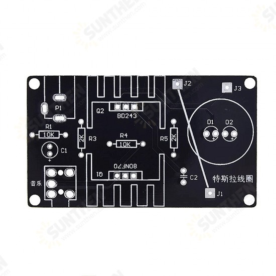 15W Mini Music Tesla Plasma Speaker Wirelessly Delivers DC 15-24V DIY Electronic Kit 15W Mini Music Tesla Plasma Speaker Wirelessly Delivers DC 15-24V DIY Electronic Kit