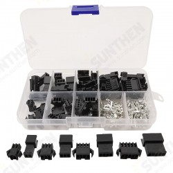 200Pcs 2.54mm Pitch JST SM Connector Kit 2/3/4/5Pin Male/Female Housing Pin Header Crimp Terminals Electrical Wire Connector Kit 200Pcs 2.54mm Pitch JST SM Connector Kit 2/3/4/5Pin Male/Female Housing Pin Header Crimp Terminals Electrical Wire Connector Kit