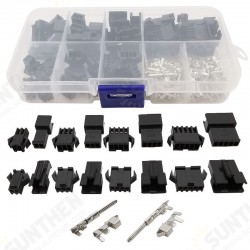 200Pcs 2.54mm Pitch JST SM Connector Kit 2/3/4/5Pin Male/Female Housing Pin Header Crimp Terminals Electrical Wire Connector Kit 200Pcs 2.54mm Pitch JST SM Connector Kit 2/3/4/5Pin Male/Female Housing Pin Header Crimp Terminals Electrical Wire Connector Kit
