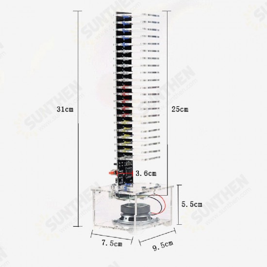 21 Segment Crystal Column Audio Frequency Spectrum Audio Control Bulk Electronic DIY Production SCM Kit