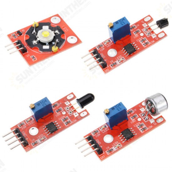 24 In 1 Sensor Module Board Starter Kits Plastic Bag Package