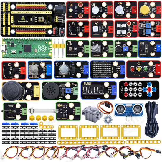 24 in 1 Sensor Kit Getting Started with Raspberry Pi Pico Development Board Basics MicroPython Programming