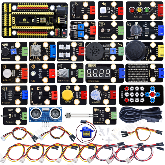 24 in 1 Sensor Kit Getting Started without Raspberry Pi Pico Development Board Basics MicroPython Programming