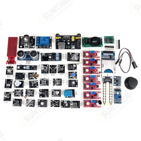 45 IN 1/37 IN 1 Sensor Module Starter Kits Set For Arduino Raspberry Pi Education Bag Package