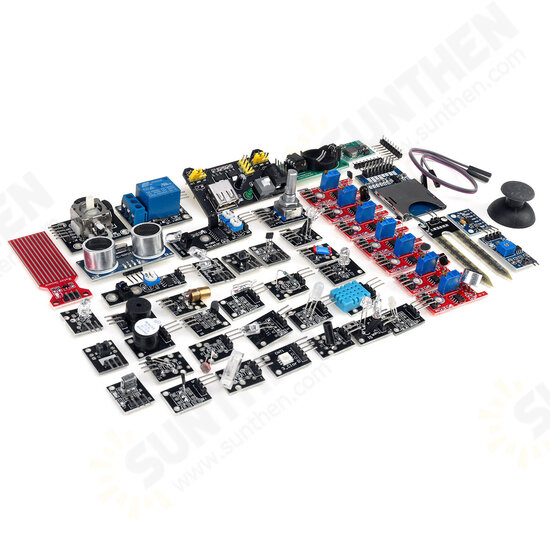 45 IN 1/37 IN 1 Sensor Module Starter Kits Set For Arduino Raspberry Pi Education Bag Package