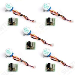 5 Set Arduio DIY Kit ULN2003 Driver Module Board+28BYJ-48 5V 12V Reduction Step Motor Gear Stepper Motor 4 Phase Step Motor 5 Set Arduio DIY Kit ULN2003 Driver Module Board+28BYJ-48 5V 12V Reduction Step Motor Gear Stepper Motor 4 Phase Step Motor