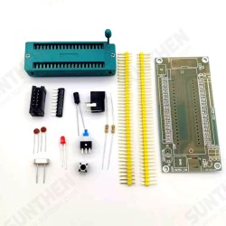 51 Single Chip Microcomputer Minimum System Board DIY Kit Development Board Learning Board 40P Locking Seat with Movable Seat 51 Single Chip Microcomputer Minimum System Board DIY Kit Development Board Learning Board 40P Locking Seat with Movable Seat