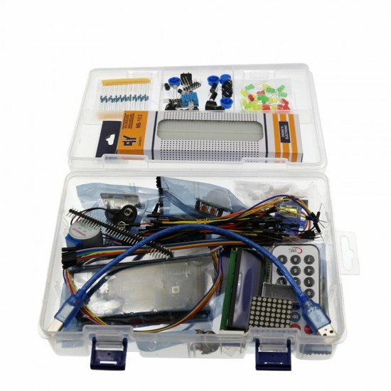 Mega2560 R3 Starter Kit Motor Servo RFID Ultrasonic Ranging Relay LCD for Arduino