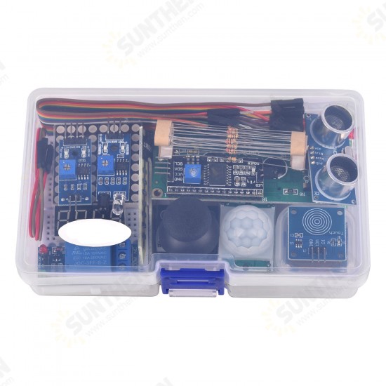 Module Sensor Kit For Arduino with 0.96inch OLED 1602 LCD Display Relay Servo Motor DHT11 for Starter Projects