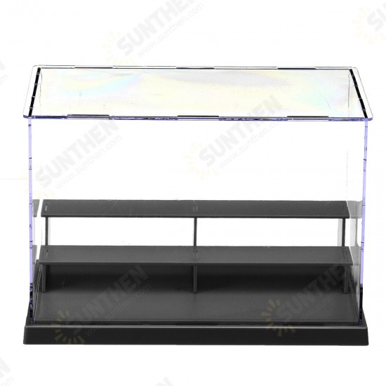 Acrylic Action Figures Model Transparent Display Case Toy DIY Assembling Storage Box Car Ship Collectibles Cabinets Boys Toys