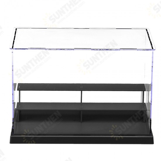 Acrylic Action Figures Model Transparent Display Case Toy DIY Assembling Storage Box Car Ship Collectibles Cabinets Boys Toys