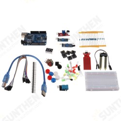 Basic Starter Kit for UNOR3 DIY Kit - R3 Board Breadboard + Box Learning Set Basic Starter Kit for UNOR3 DIY Kit - R3 Board Breadboard + Box Learning Set