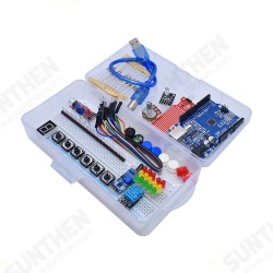 Complete Starter Kit Set Suitable for UN0 R3 Basic Kit Components Experiment Accessories Buzzer 830 Hole Breadboard Complete Starter Kit Set Suitable for UN0 R3 Basic Kit Components Experiment Accessories Buzzer 830 Hole Breadboard