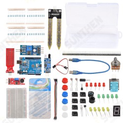 Complete Starter Kit Set Suitable for UN0 R3 Basic Kit Components Experiment Accessories Capacitor 400 Hole Set Breadboard Complete Starter Kit Set Suitable for UN0 R3 Basic Kit Components Experiment Accessories Capacitor 400 Hole Set Breadboard