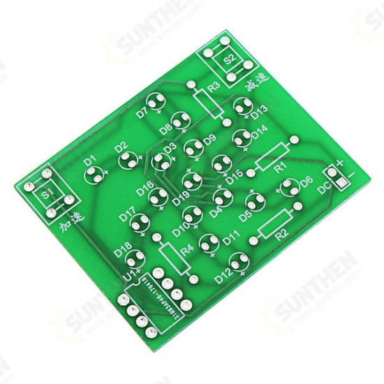 DC 5V DIY Electronic Windmill Training Module Kit Speed Adjustable MCU Course Design Set For Soldering