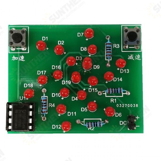 DC 5V DIY Electronic Windmill Training Module Kit Speed Adjustable MCU Course Design Set For Soldering