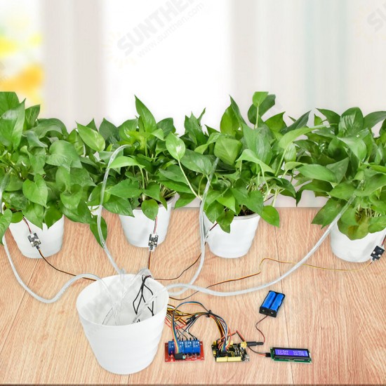 DIY Automatic Flower Watering Kit for Maker competition STEAM Education Mixly Programming