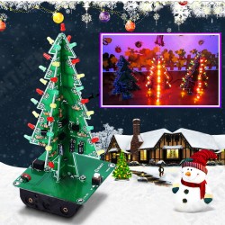 DIY Christmas Tree LED Flashing Light Kit Circuit Board Mould Green Xmas DIY Christmas Tree LED Flashing Light Kit Circuit Board Mould Green Xmas