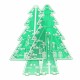 DIY Christmas Tree LED Flashing Light Kit Circuit Board Mould Green Xmas