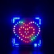 DIY Full-color RGB Heart-shaped LED Flashing Kit Electronic Kit