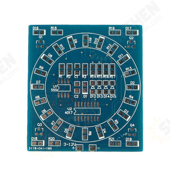 DIY SMD Component Soldering Practice Board Mini PCB Rotating LED Flash Kit