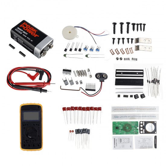 Digital Multimeter Teaching Kit DT9205A Multimeter SolderingTraining DIY Parts Production Kit