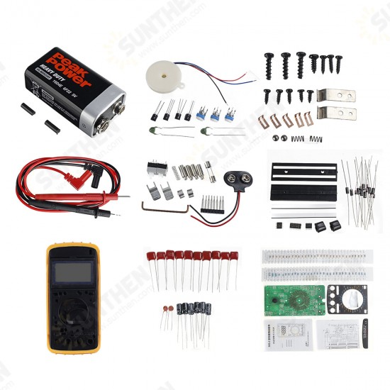 Digital Multimeter Teaching Kit DT9205A Multimeter SolderingTraining DIY Parts Production Kit