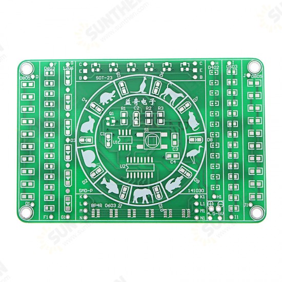 SMD Component Soldering Practice Board DIY Electronic Production Module Kit