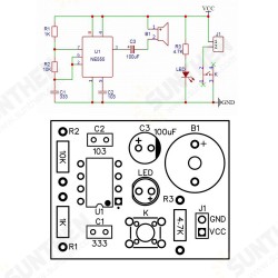 Electronic Circuit DIY Production Analog Telegraph DIY Spare Parts Welding Training DIY Kit Electronic Circuit DIY Production Analog Telegraph DIY Spare Parts Welding Training DIY Kit