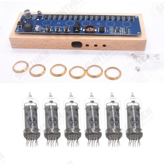 Former Soviet Union IN14 Glow Tube Clock DIY kits DC12V/USB Power Supply