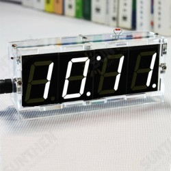 DIY 4 Digit LED Electronic Clock Kit Temperature Light Control Version DIY 4 Digit LED Electronic Clock Kit Temperature Light Control Version