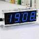 DIY 4 Digit LED Electronic Clock Kit Temperature Light Control Version