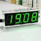 DIY 4 Digit LED Electronic Clock Kit Temperature Light Control Version