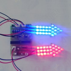 DIY Warning Strobe Light Kit Parts CD4017 Thunder Flash LED Electronic Kit DIY Warning Strobe Light Kit Parts CD4017 Thunder Flash LED Electronic Kit