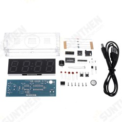 Colorful Digital Clock Electronic Production Kit DIY Parts Component Kit Electronic Watch Welding Experiment Colorful Digital Clock Electronic Production Kit DIY Parts Component Kit Electronic Watch Welding Experiment