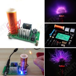 DIY Mini Tesla Coil Module Unassembled 15W DC 15-24V 2A Plasma Speaker Electronic Kit DIY Mini Tesla Coil Module Unassembled 15W DC 15-24V 2A Plasma Speaker Electronic Kit
