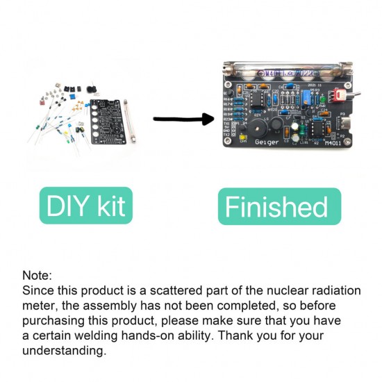 Geiger Counter Kit V0.8 Open Source Geiger Miller Counter DIY Kit Nuclear Radiation