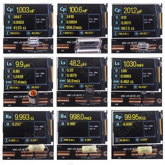 M162 LCR Meter DIY Kit Resistance Capacitance Inductance Measure 1uH - 20KH Unassembled